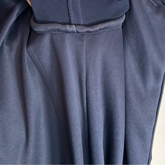 MAC DUGGAL Off The Shoulder Long Sleeve Jersey Jeweled Cuff Gown - Picture 12 of 16